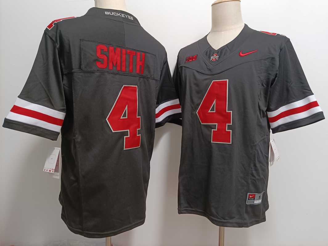 Men's Ohio State Buckeyes #4 Jeremiah Smith Black FUSE College Stitched Jersey,We sell and wholesale Men's Ohio State Buckeyes #4 Jeremiah Smith Black FUSE College Stitched Jersey on line form chian!